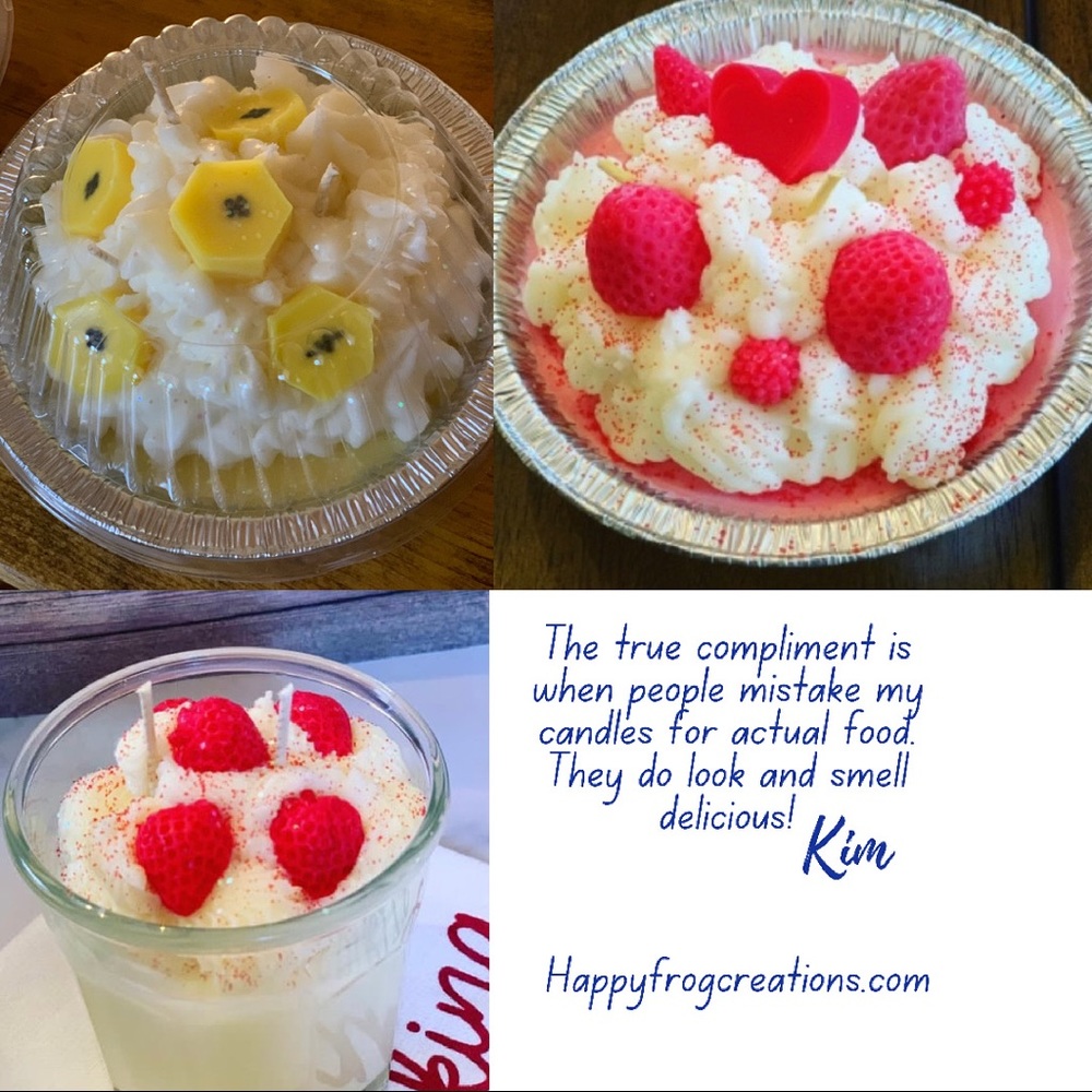 Custom Soy Candle Pies- various flavors